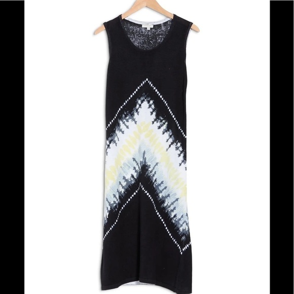 NWT KINROSS 100% Linen Tie Dye Print Dress In Eclipse Multi,Very Soft,Size S - Picture 1 of 8